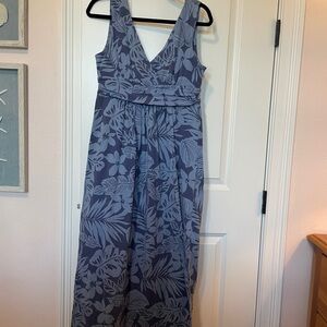 LOFT Blue Floral Dress